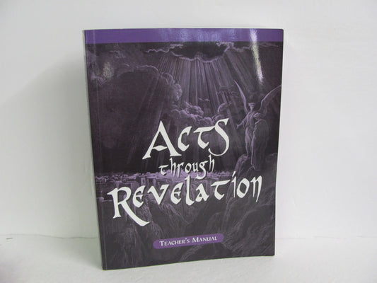 Acts Through Revelation Veritas Press Teacher Manual  Pre-Owned Bible Books