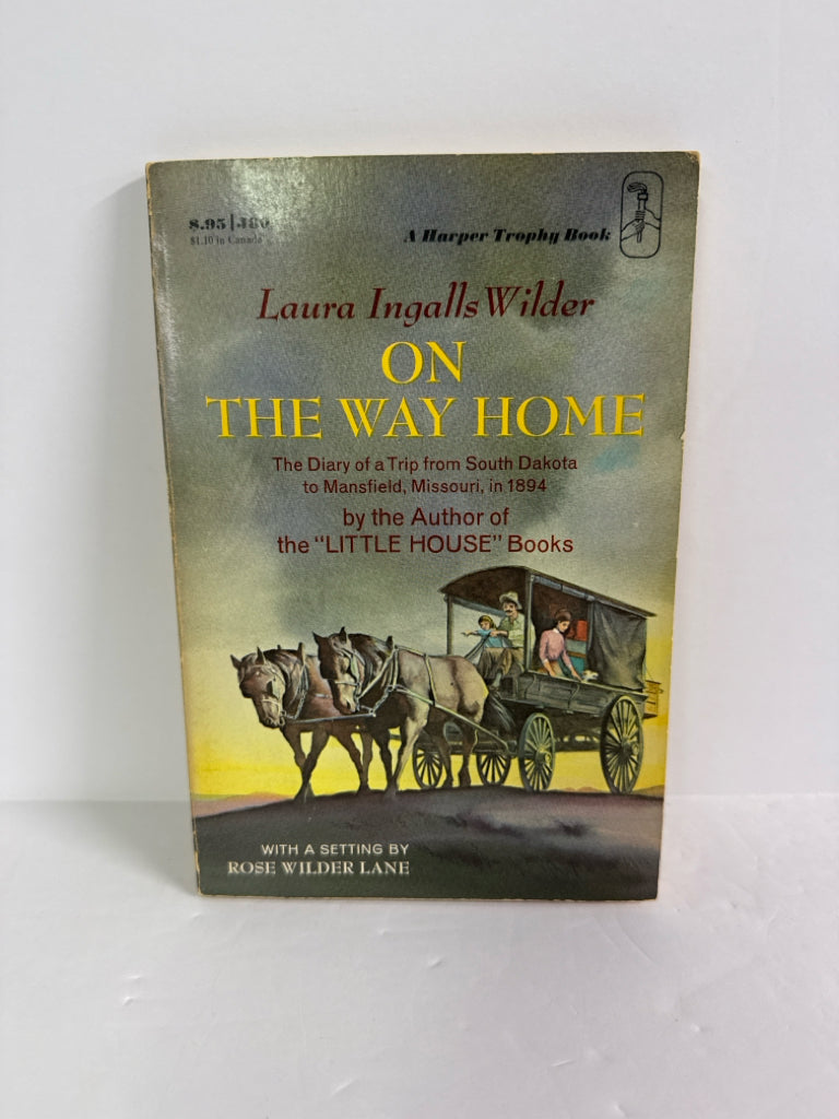 On the Way Home Harper Trophy Pre-Owned Laura Ingalls Wilder Fiction Books