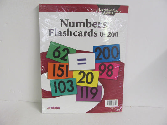Numbers Flashcards 0-200 Abeka Cards Pre-Owned Elementary Mathematics Textbooks
