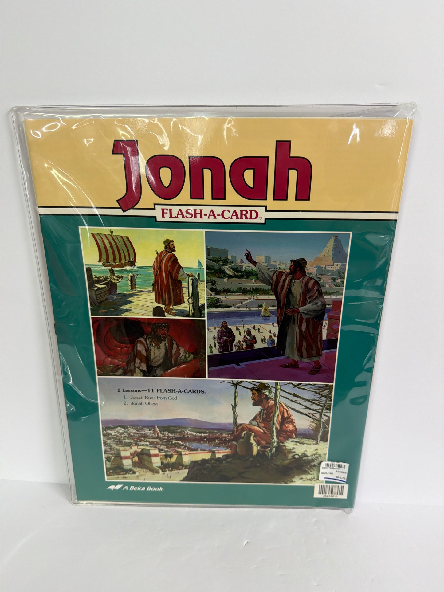 Jonah Abeka Flash A Card Pre-owned Elementary Bible Textbooks