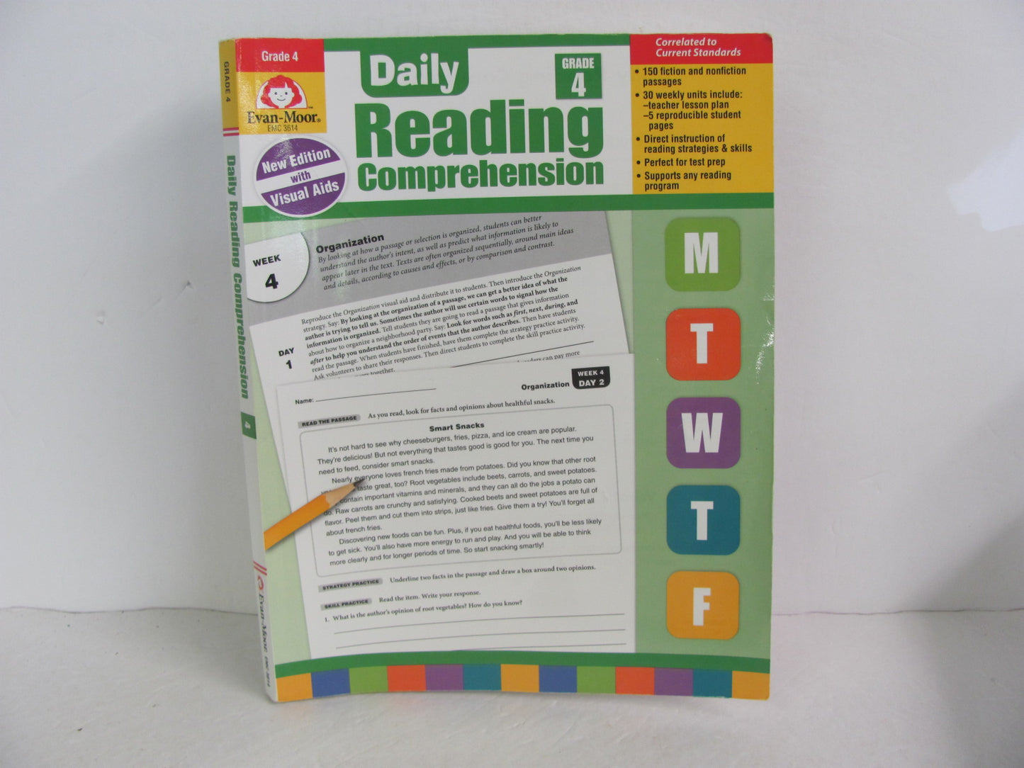 Daily Reading Comprehension Evan-Moor Pre-Owned 4th Grade Reading Textbooks