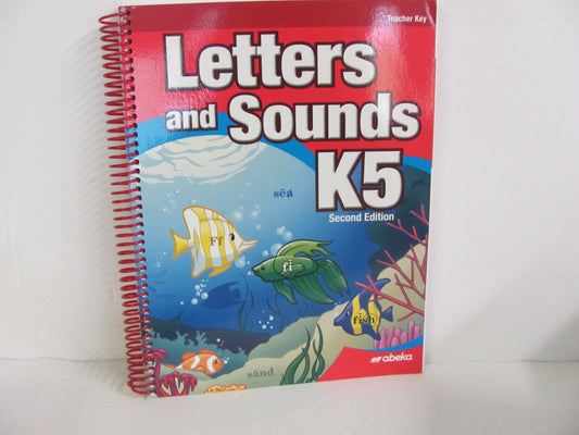 Letters and Sounds K5 Abeka Teacher Key  Pre-Owned Language Textbooks