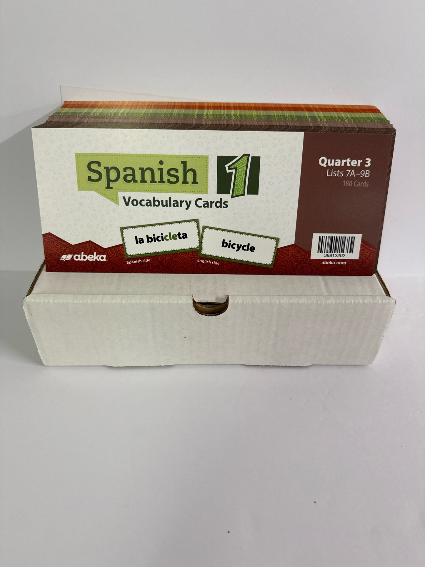 Spanish 1 Vocab Cards Quarter 3 Abeka Cards Pre-Owned High School Spanish