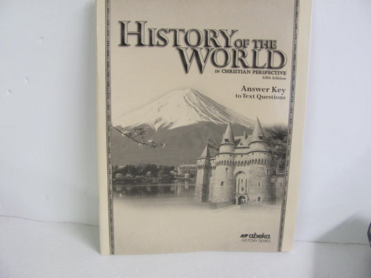 History of the World Abeka Answer Key  Pre-Owned 7th Grade History Textbooks