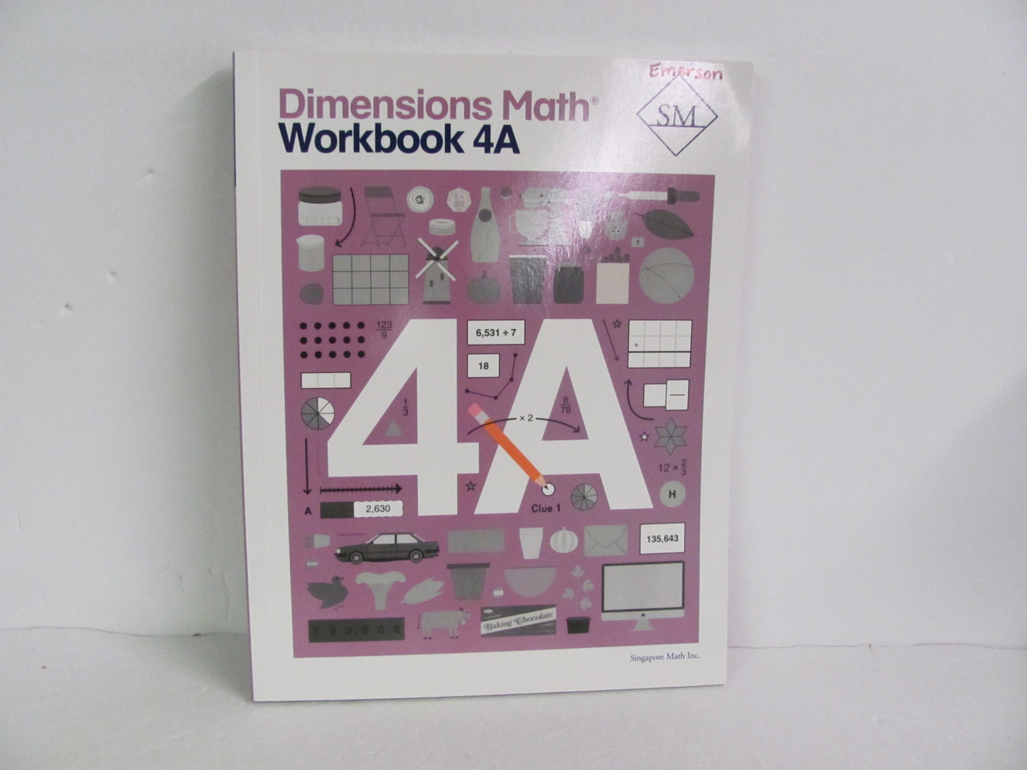 Dimensions Math Workbook 4A Singapore Workbook Pre-Owned Mathematics Textbooks