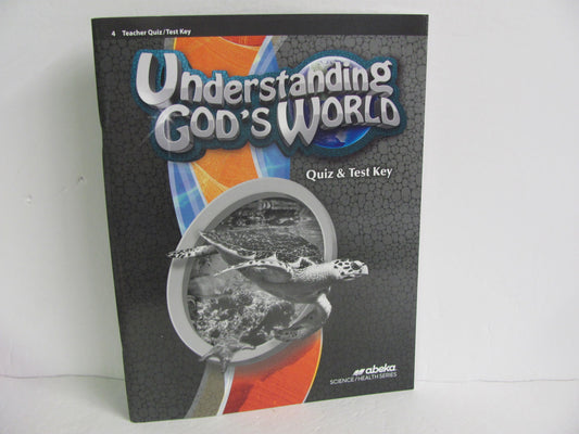 Understanding God's World Abeka Quiz/Test Key  Pre-Owned Science Textbooks