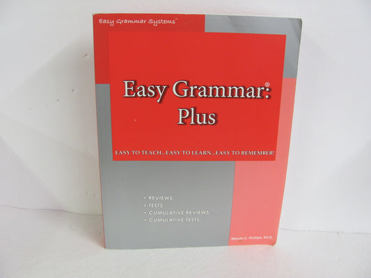 Easy Grammar Plus ISHA Enterprises Teacher Edition  Pre-Owned Language Textbooks