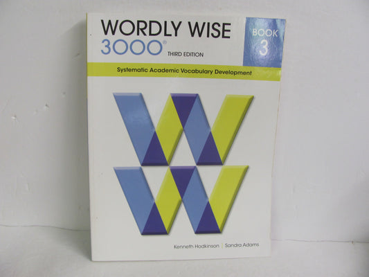 Wordly Wise 3000 EPS Student Book Pre-Owned 3rd Grade Spelling/Vocabulary Books