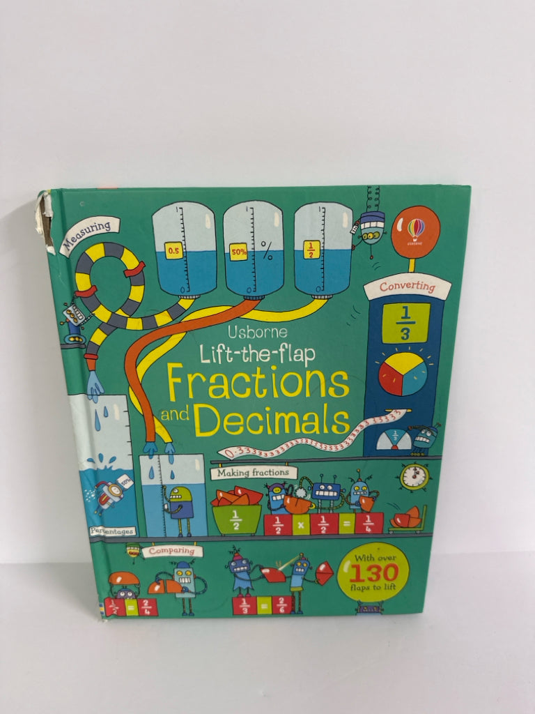 Fractions & Decimals Rosie Dickins, Benedetta Giaufret a Usborne Hardback Books