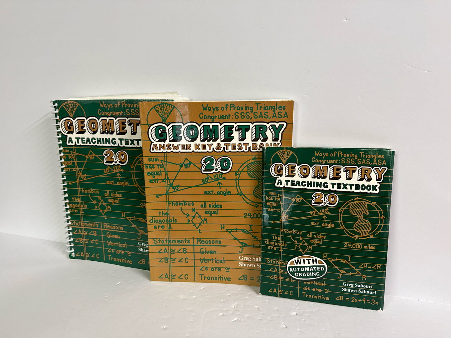 Geometry Teaching Textbooks Set Pre-Owned Greg Sabouri Mathematics Textbooks