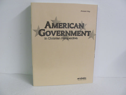 American Government Abeka Answer Key  Pre-Owned 12th Grade History Textbooks