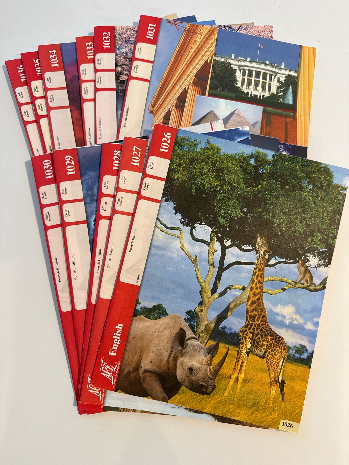 Enlgish ACE Pace Pre-Owned 3rd Grade Language Textbooks