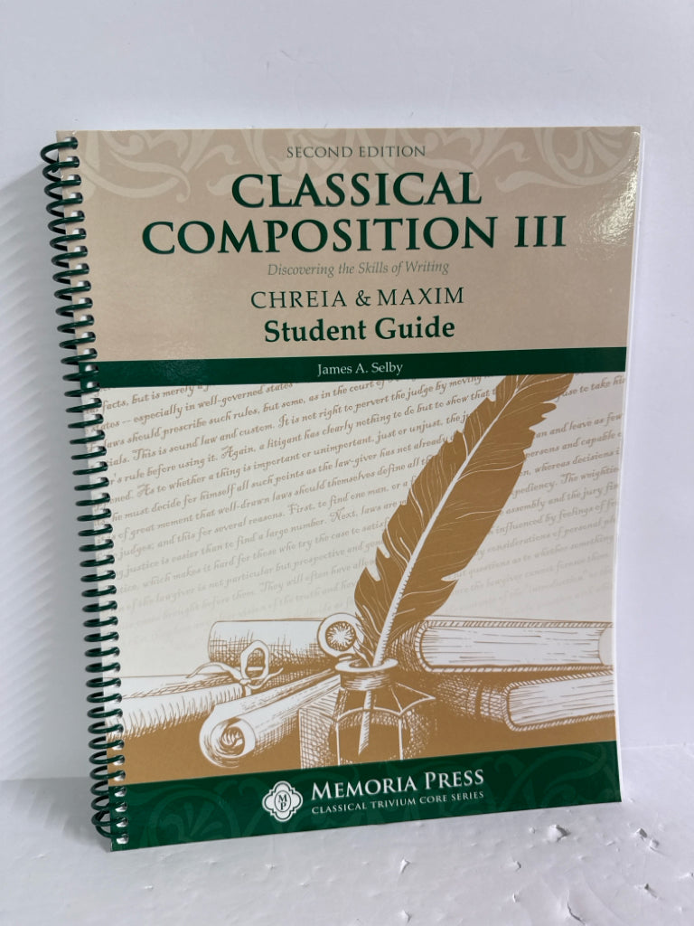 Classical Composition III Memoria Press Student Guide Pre-Owned Memoria Press