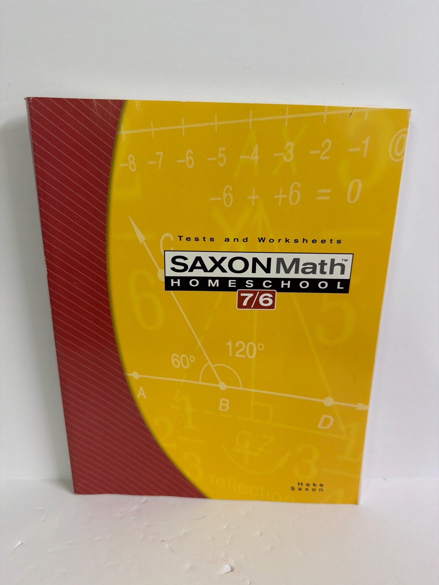 Math 76 Saxon Tests and Worksheets Pre-owned Hake Mathematics Textbooks