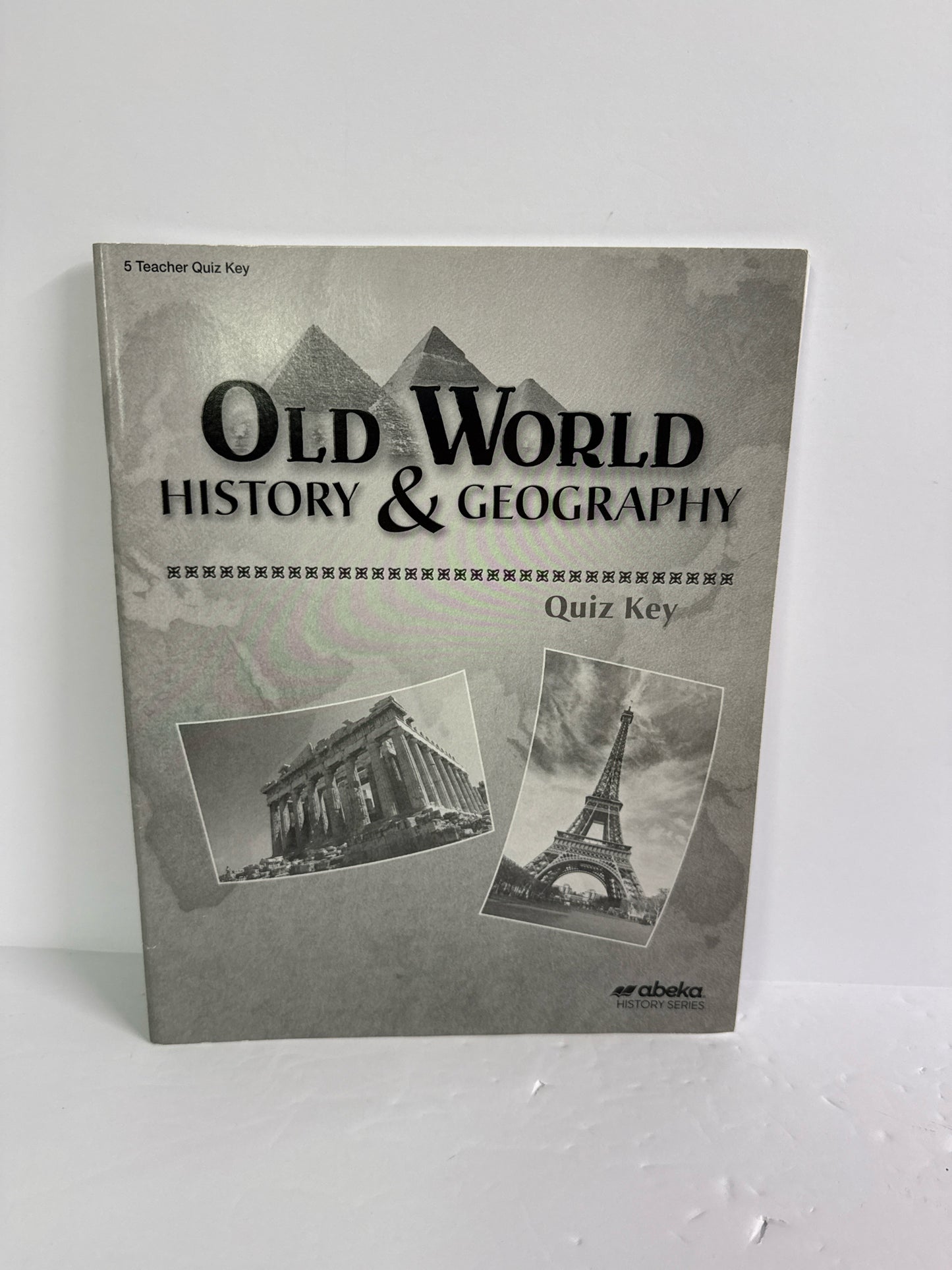 Old World History & Geography Abeka Quiz Key Pre-Owned History Textbooks