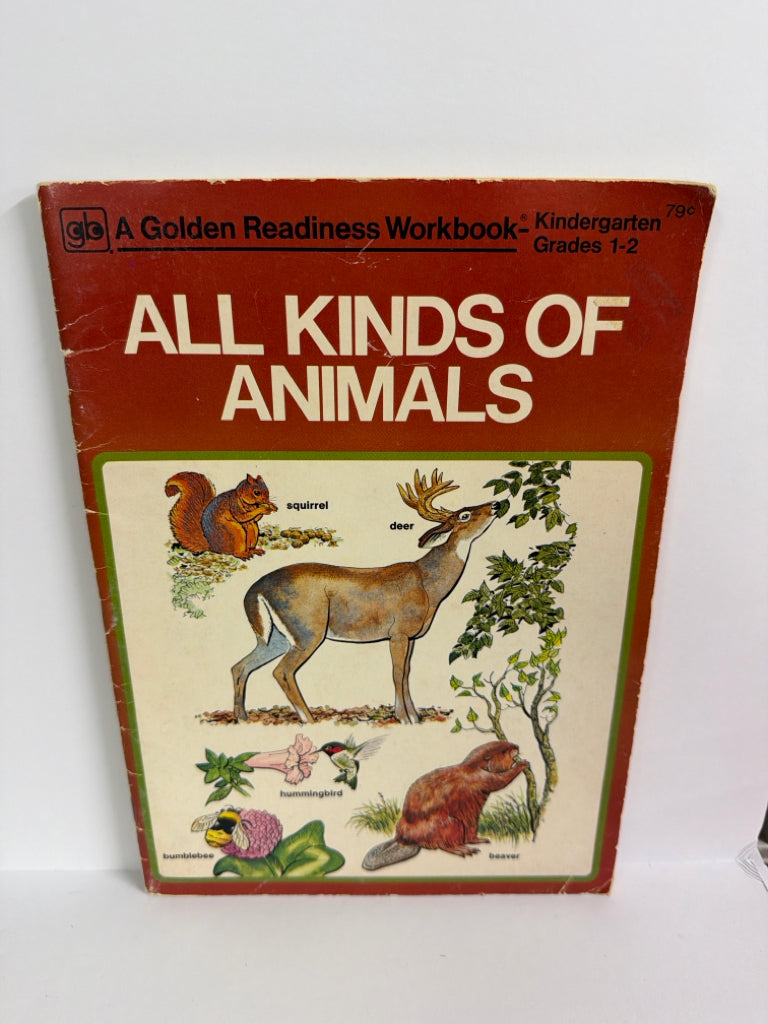 All Kinds of Animals Golden Press Workbook Pre-Owned Reading Textbooks
