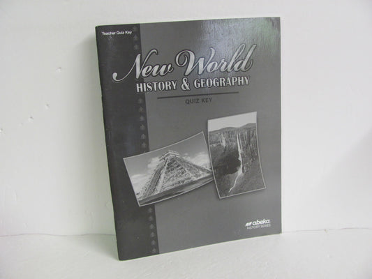New World History Abeka Quiz Key Pre-Owned 6th Grade History Textbooks