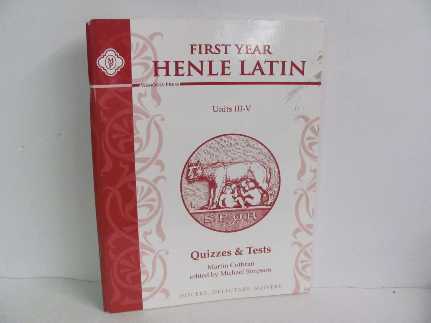 First Year Henle Latin Memoria Press Quizzes/Tests Pre-Owned Latin Books