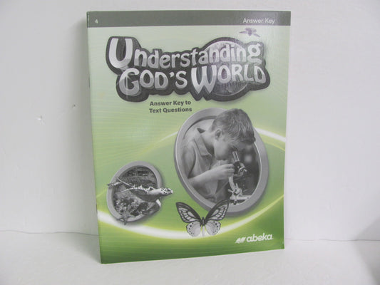 Understanding God's World Abeka Answer Key  Pre-Owned Science Textbooks