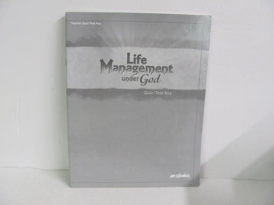 Life Management Under God Abeka Quiz/Test Key  Pre-Owned Bible Textbooks