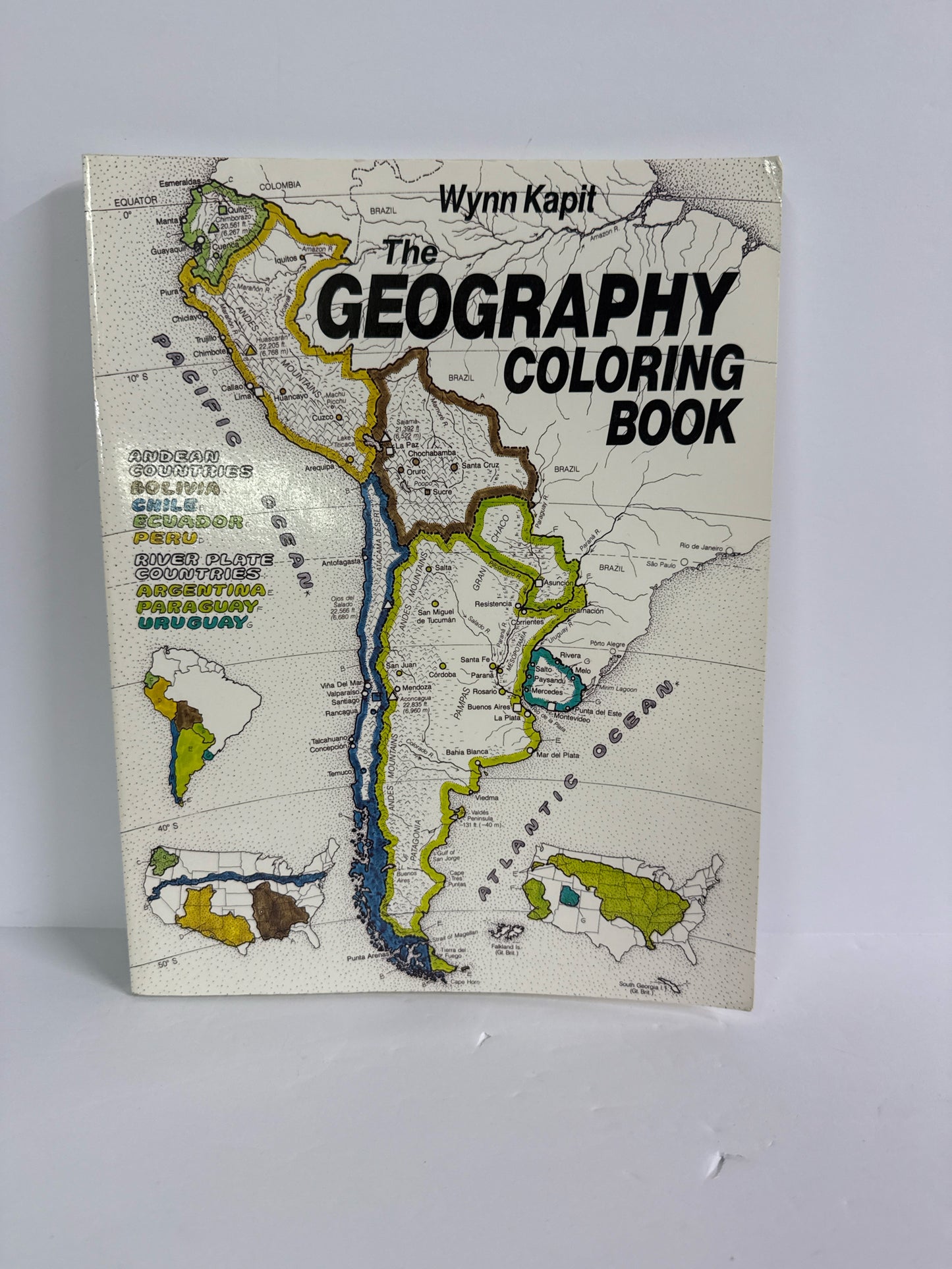 The Geography Coloring Book Harper Collins Wynn Kapit Elementary Geography Books
