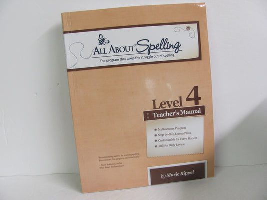 All About Spelling Level 4 All About Learning Rippel Spelling/Vocabulary Books