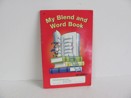 My Blend and Word Book Abeka Pre-Owned Kindergarten Language Textbooks