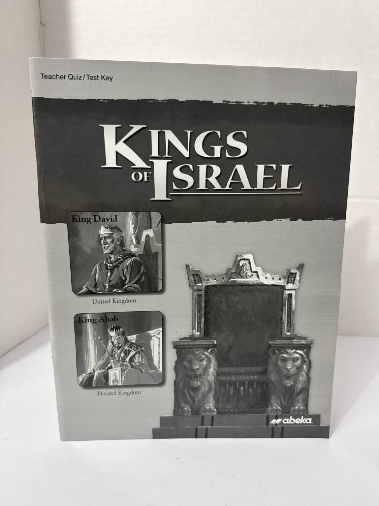 Kings of Israel Abeka Quiz/Test Key Pre-Owned 9th Grade Bible Textbooks