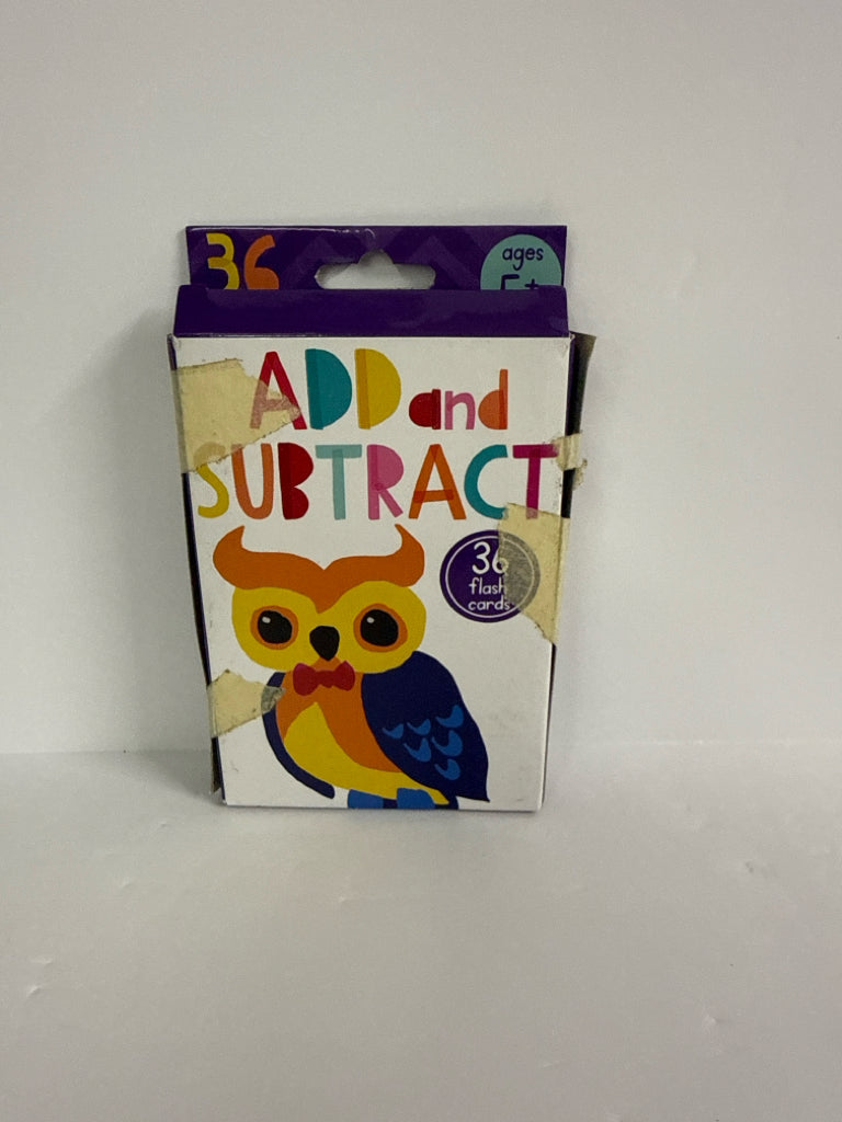 Add and Subtract Bendon Flashcards Pre-Owned Elementary Manipulatives