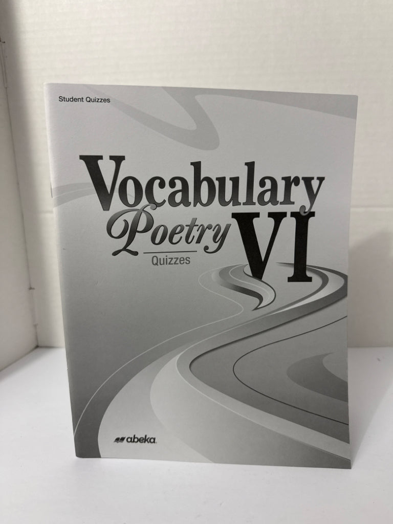 Vocabulary Poetry VI Abeka Quizzes Pre-Owned 12th Grade Language Textbooks