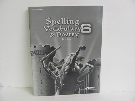 Spelling Vocabulary & Poetry Abeka Test Key Pre-Owned Spelling/Vocabulary Books