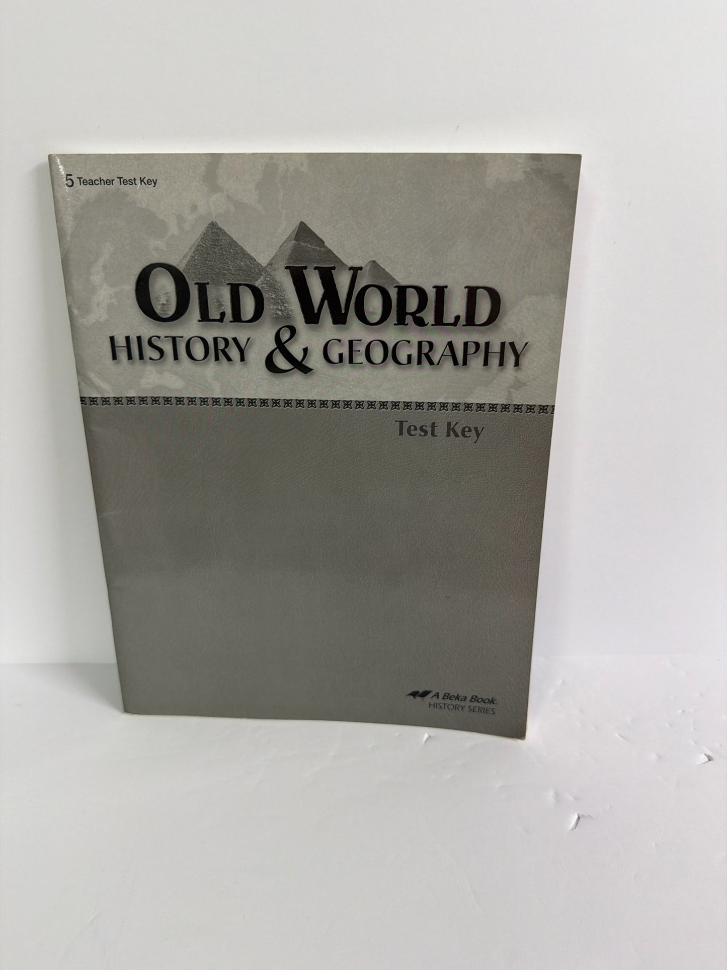 Old World History & Geography Abeka Test Key Pre-Owned History Textbooks