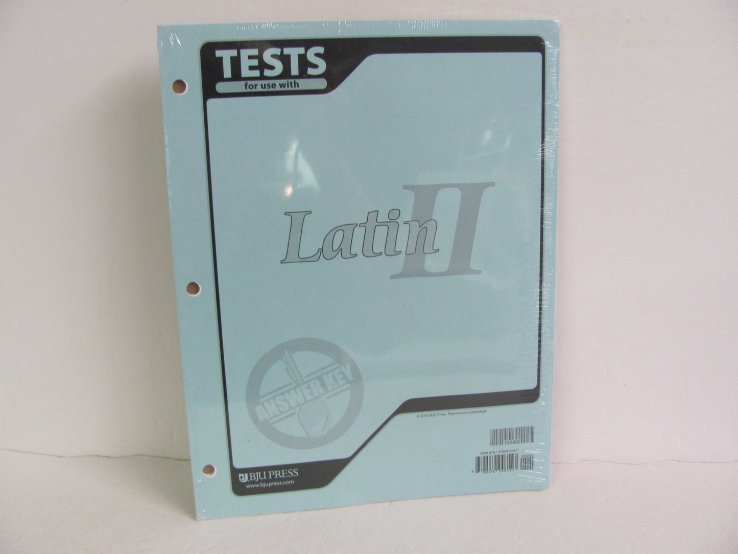 Latin II BJU Press Test Key Pre-Owned High School Latin Books