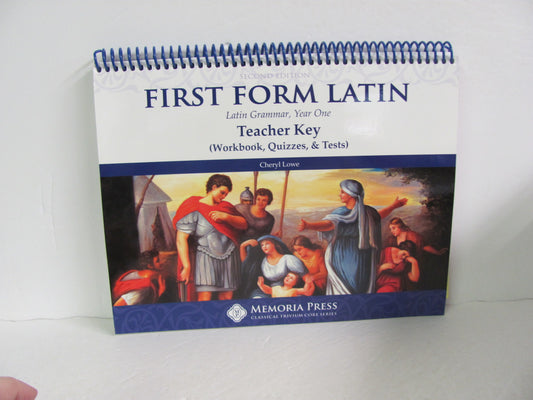 First Form Latin Memoria Press Test Key Pre-Owned High School Latin Books