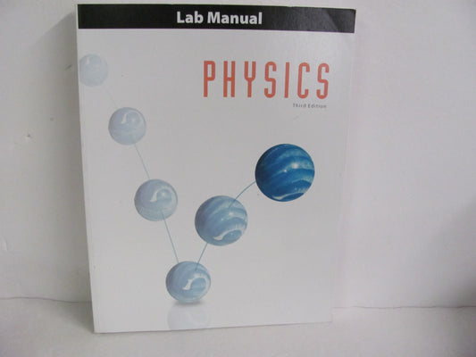 Physics BJU Press Lab Manual Pre-Owned 12th Grade Science Textbooks