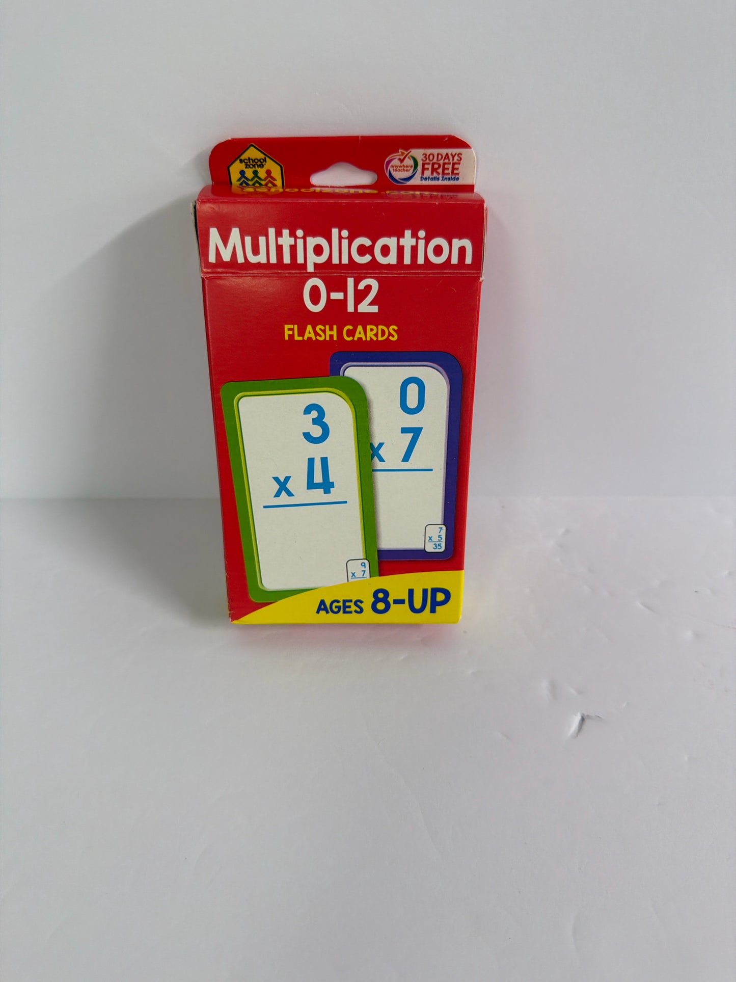 Multiplication School Zone Flashcards Pre-Owned Elementary Math Help Books