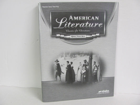 American Literature Abeka Quiz/Test Key  Pre-Owned 11th Grade Reading Textbooks