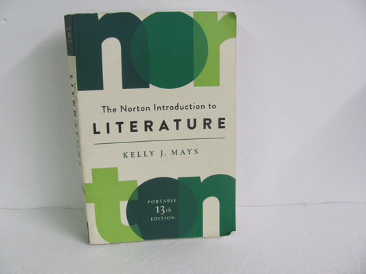 Norton Introduction to Literature Norton Pre-Owned Mays Reading Textbooks