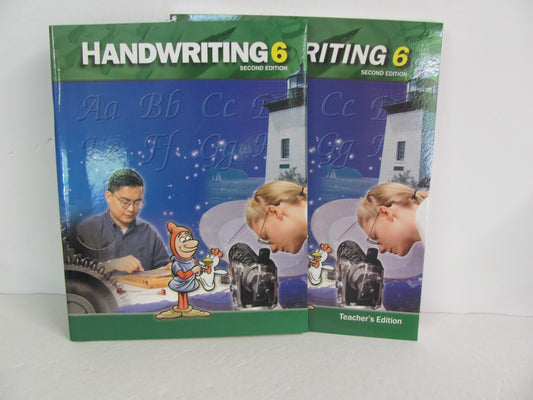 Handwriting 6 BJU Press Set  Pre-Owned 6th Grade Penmanship Books