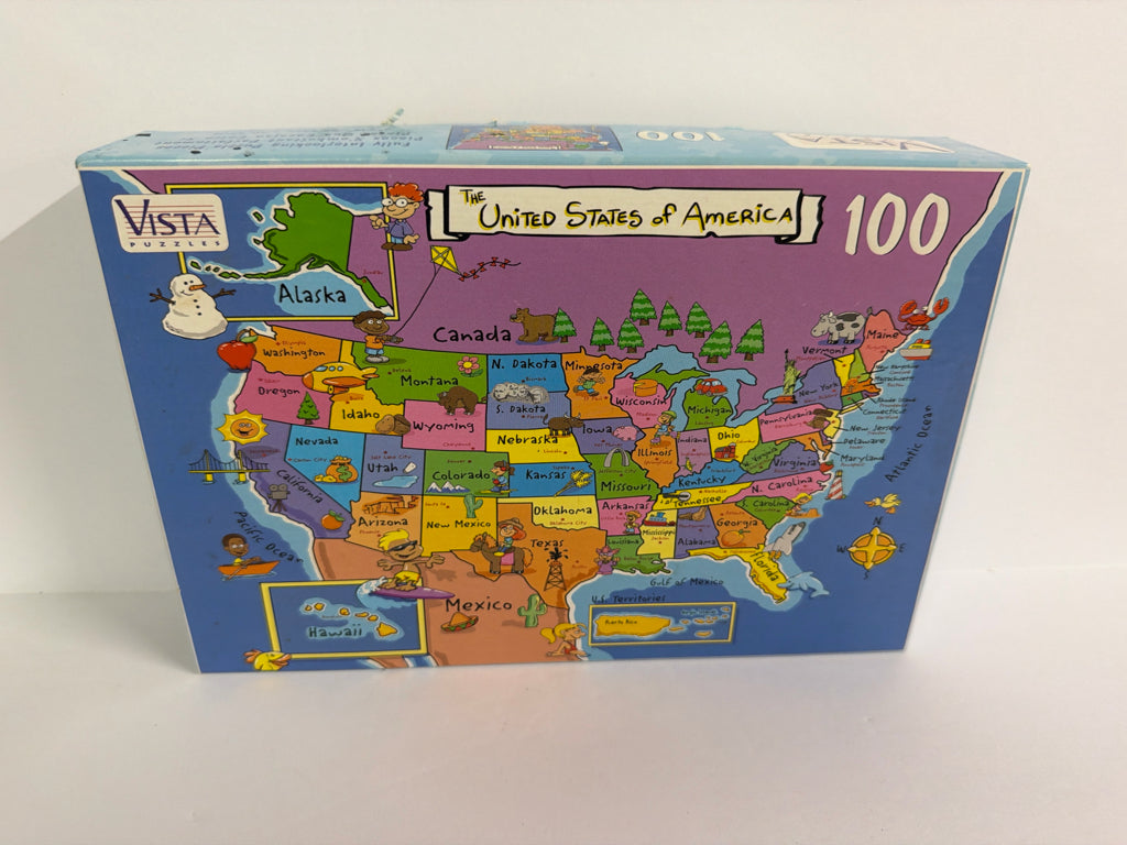 United States of America Vista Puzzles Puzzle Preowned Games/Puzzles