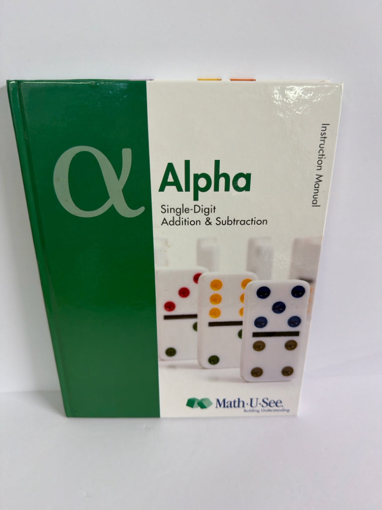 Alpha Math U See Instruction Manual Pre-Owned Demme Mathematics Textbooks