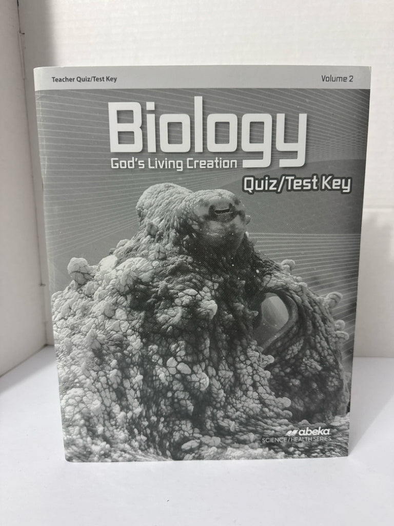 Biology Abeka Quiz/Test Key Pre-Owned 10th Grade Science Textbooks