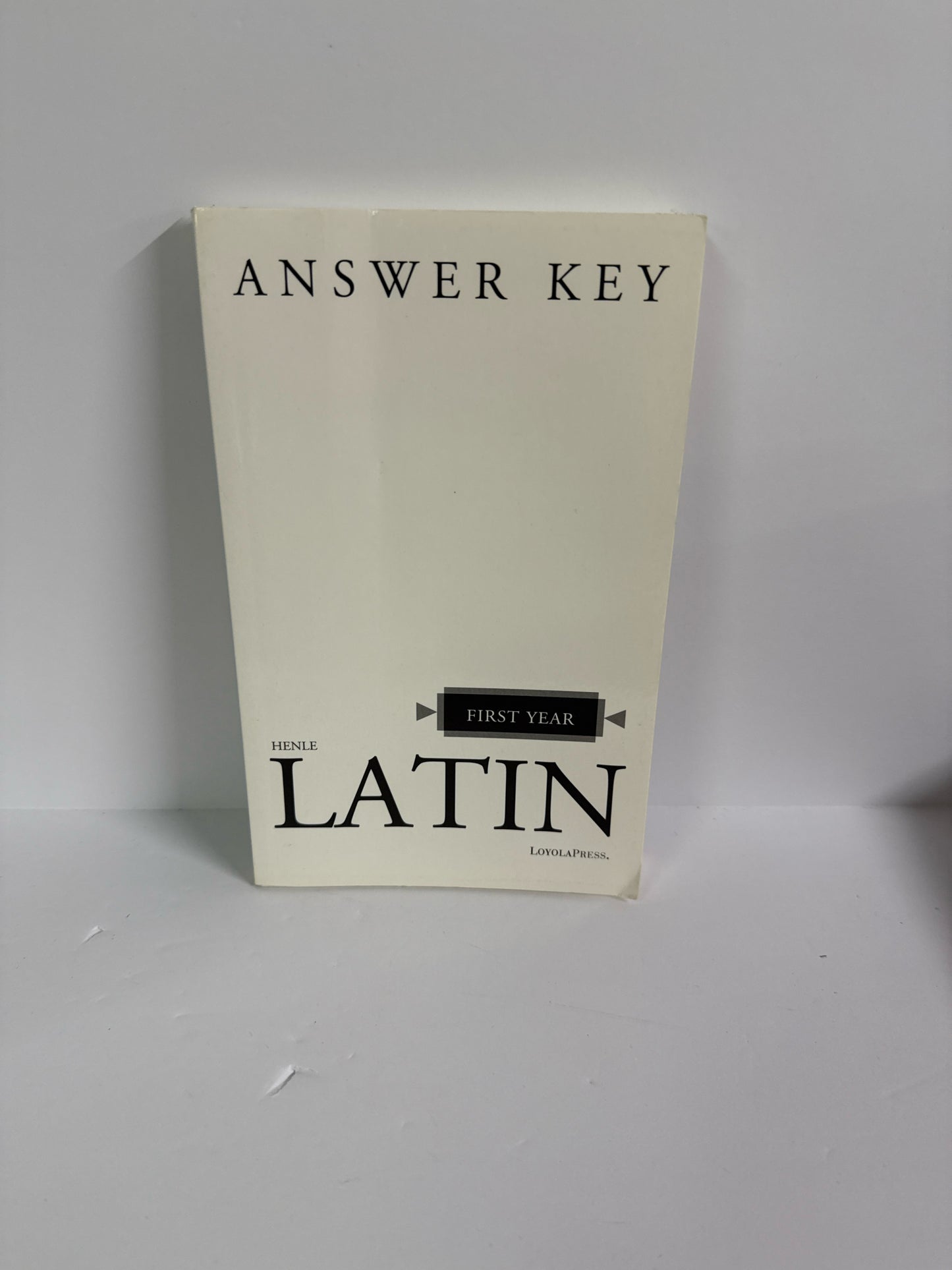 Henle First Year Answer Key Loyola Press Answer Key Pre-Owned Latin Books