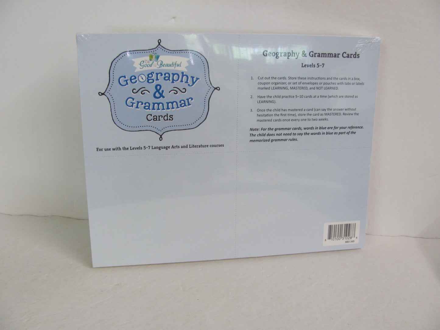 Geography & Grammar Cards Good and the Beautiful Middle School History Textbooks