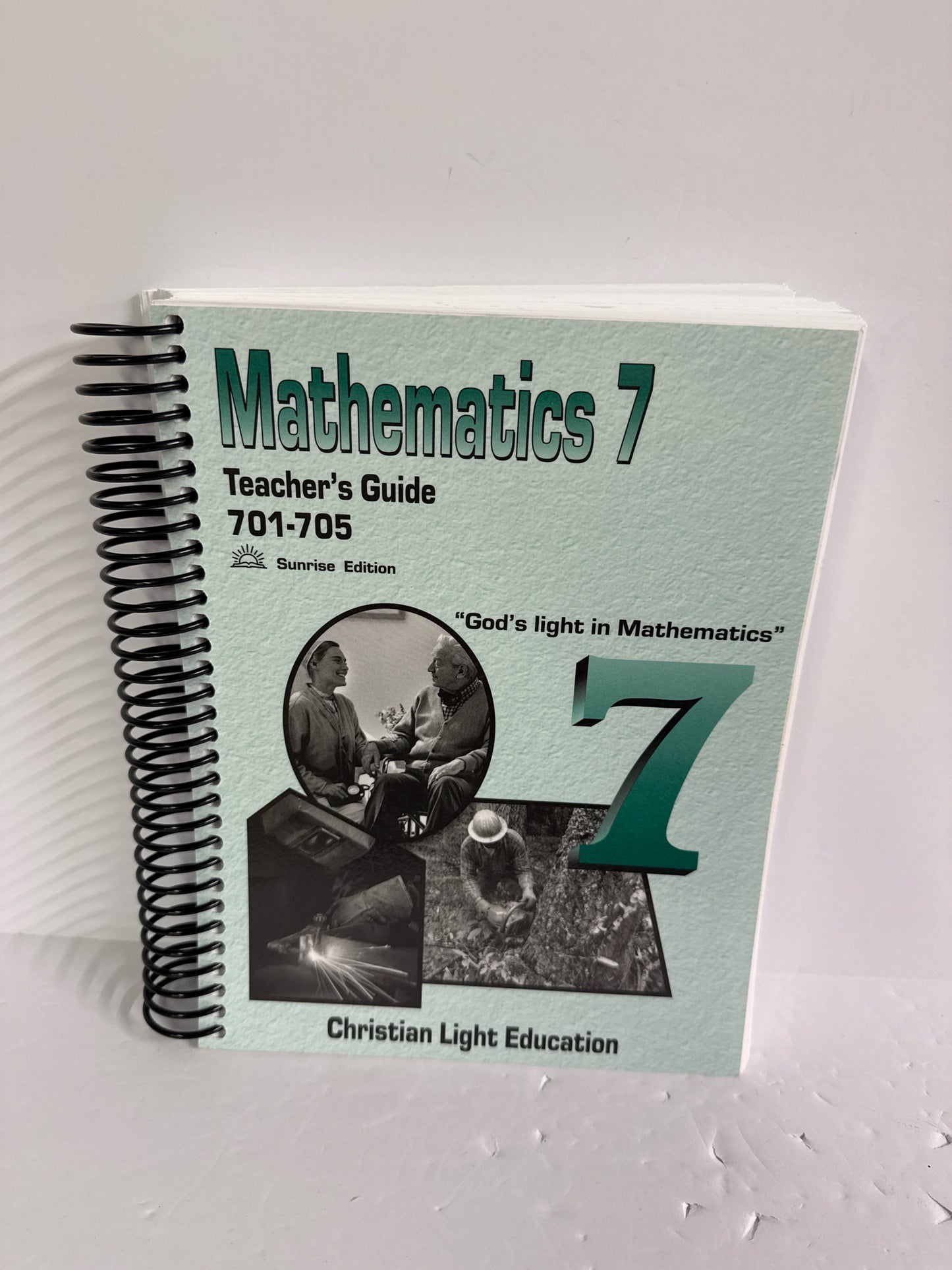 Math 7 Christian Light Teacher Guide Pre-Owned 7th Grade Mathematics Textbooks