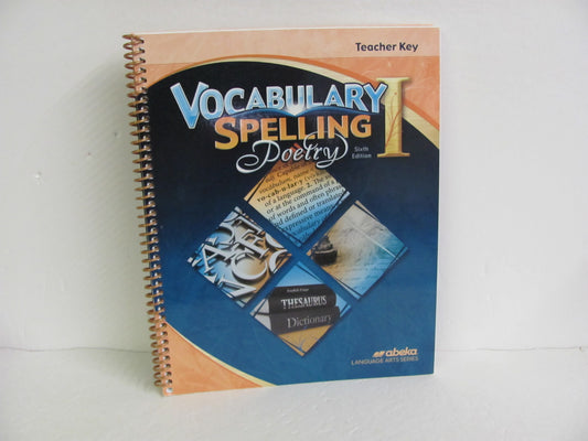 Vocabulary Spelling Poetry I Abeka 7th Grade Spelling/Vocabulary Books