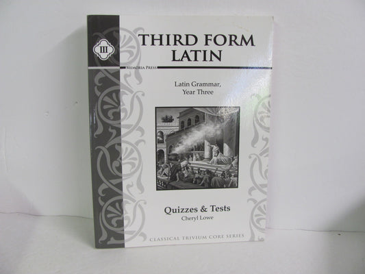 Third Form Latin Memoria Press Quizzes/Tests  Pre-Owned High School Latin Books