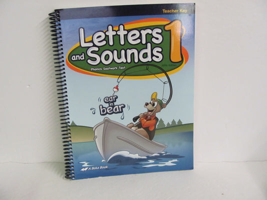 Letters and Sounds 1 Abeka Teacher Key  Pre-Owned 1st Grade Language Textbooks