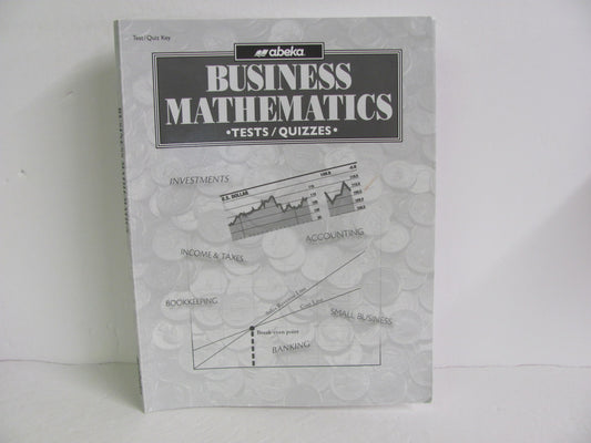 Business Math Abeka Test/Quiz Key  Pre-Owned High School Mathematics Textbooks