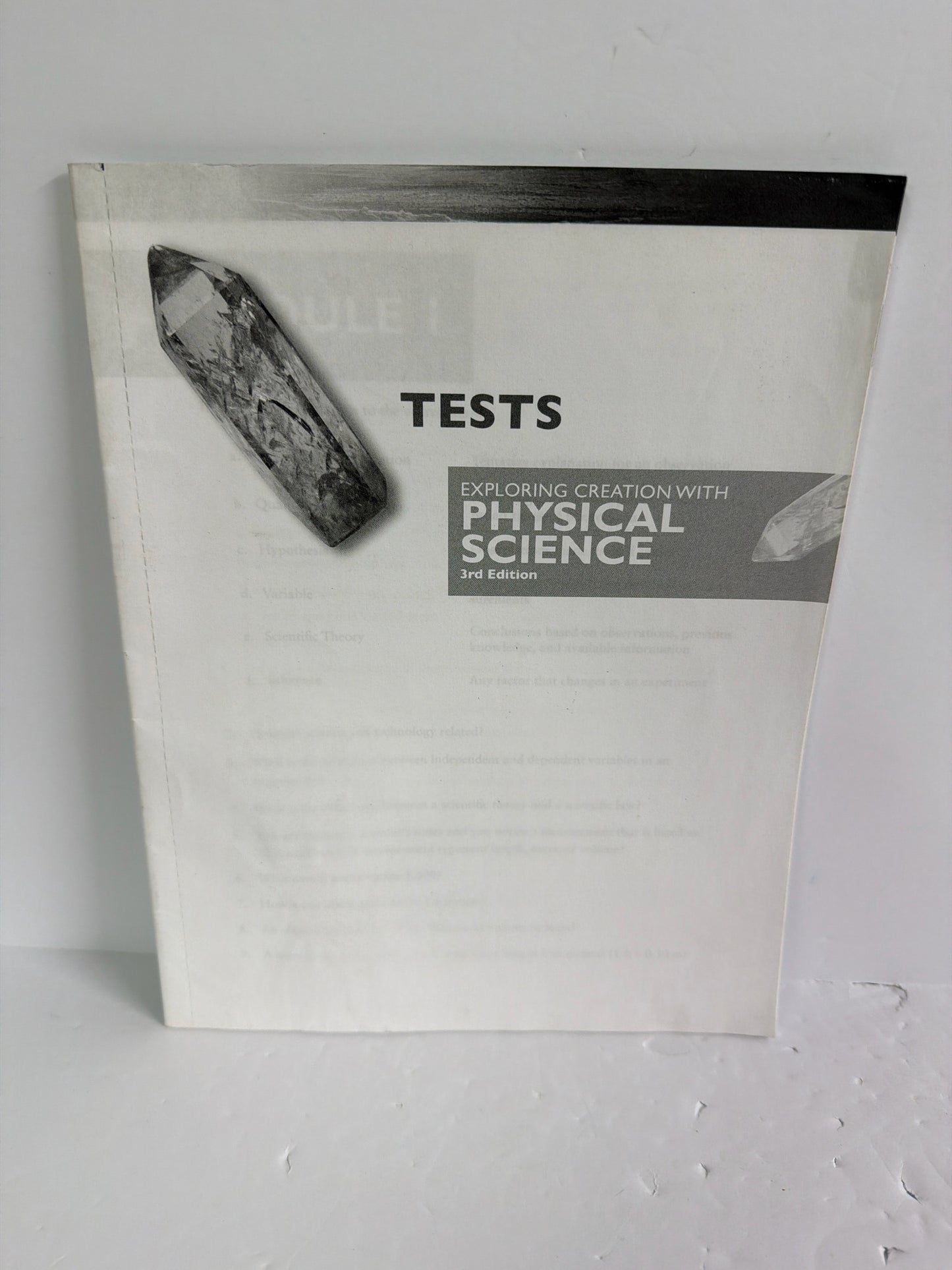 Exploring Creation with Physical Sc Apologia Tests Pre-Owned Science Textbooks
